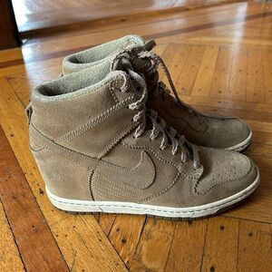 Nike wedge sneakers, size 9.5!